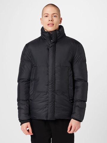 INDICODE JEANS Between-Season Jacket in Black: front