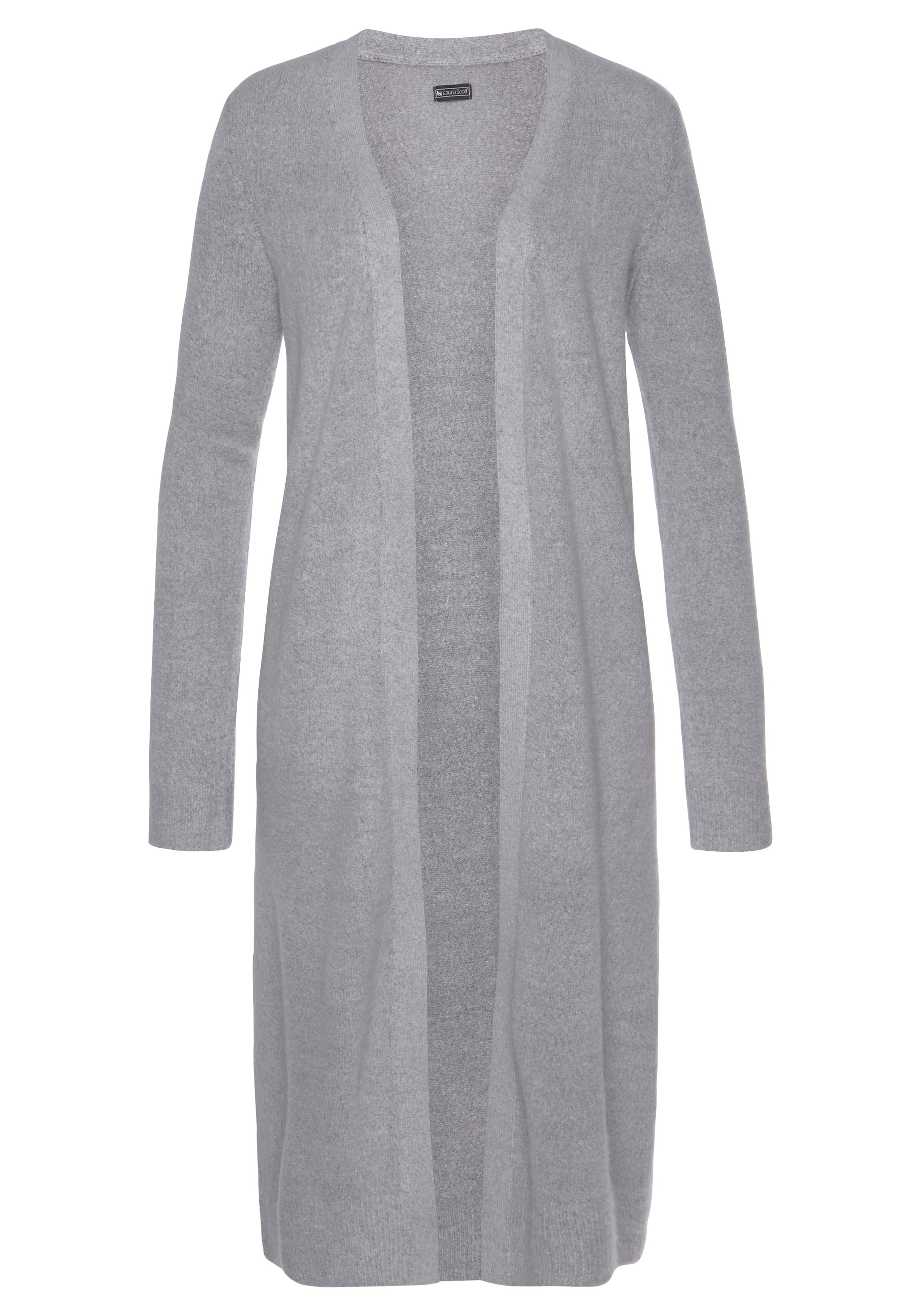 LAURA SCOTT Strickjacke in Grau: Vorderseite