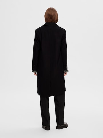 SELECTED FEMME Between-Seasons Coat 'ALMA' in Black