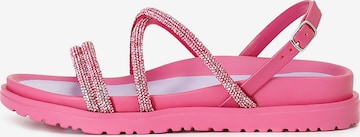 Sandalo con cinturino di CAFè NOIR in rosa: frontale