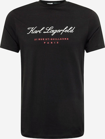 T-Shirt Karl Lagerfeld en noir : devant