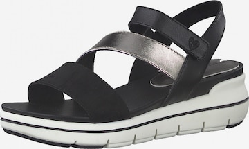 Earth Edition by Marco Tozzi Sandals in Black: front