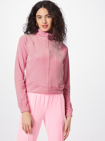 Juicy Couture White Label Sweat jacket in Pink: front