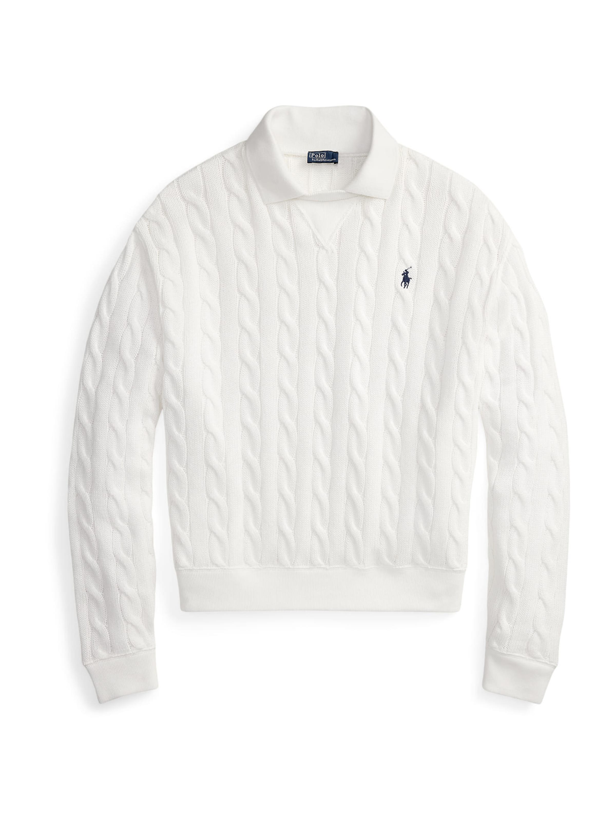 Pull-over Polo Ralph Lauren en blanc : devant