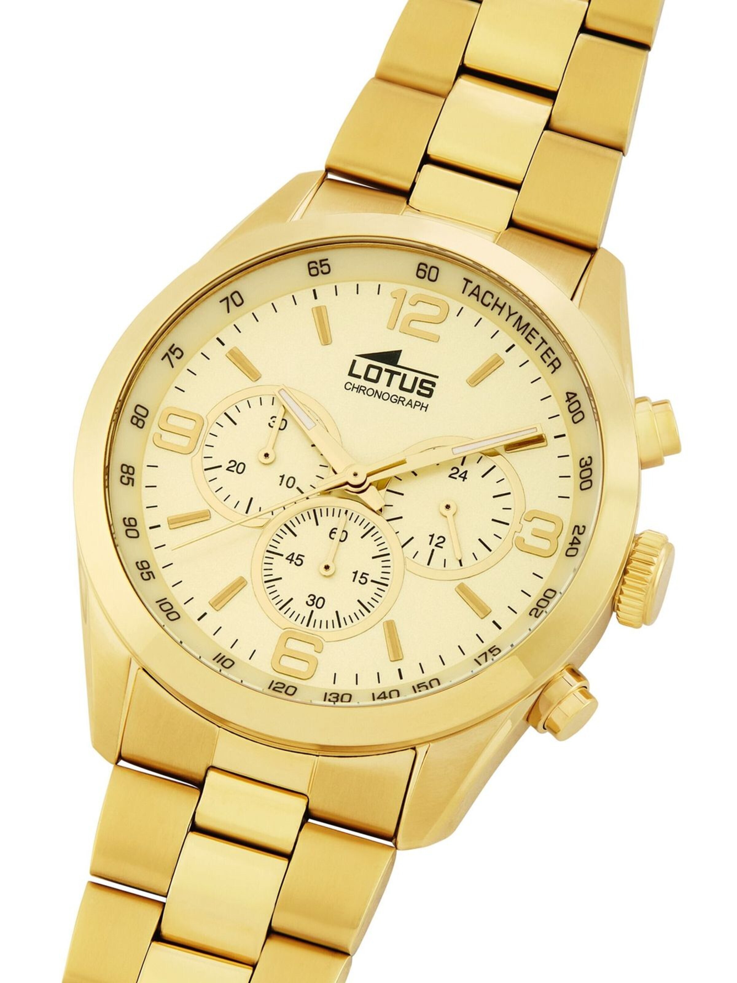 Lotus Analoog horloge 'Chronograph Chrono' in Goud
