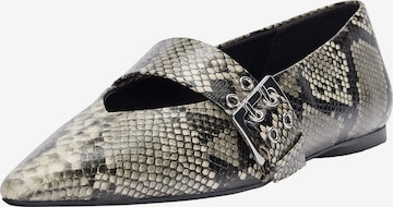 Pull&Bear Nauhaballerina värissä harmaa: etupuoli