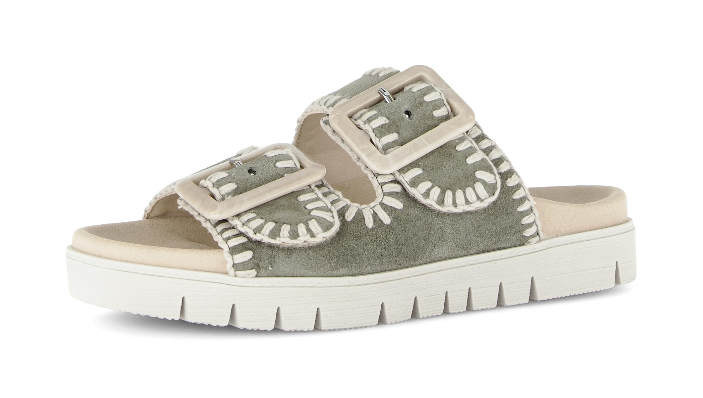 GABOR Mules in Grey: front