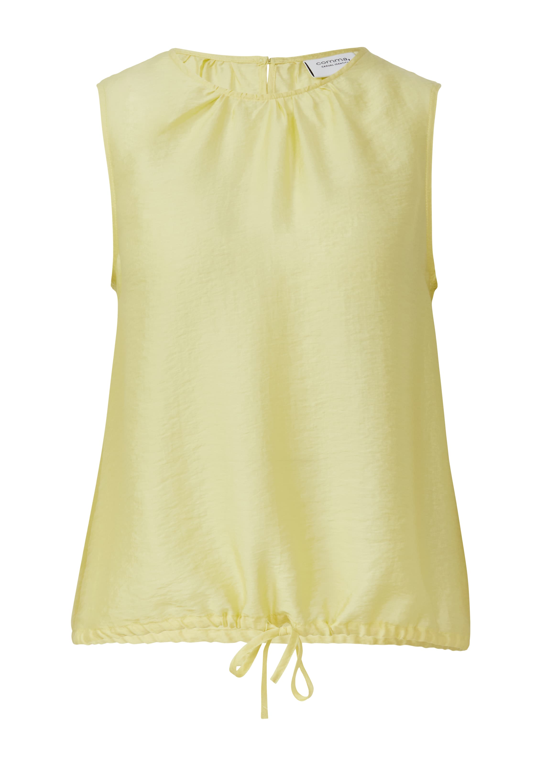 Chemisier comma casual identity en jaune : devant