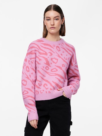 PIECES - Pullover 'JEO' em rosa: frente