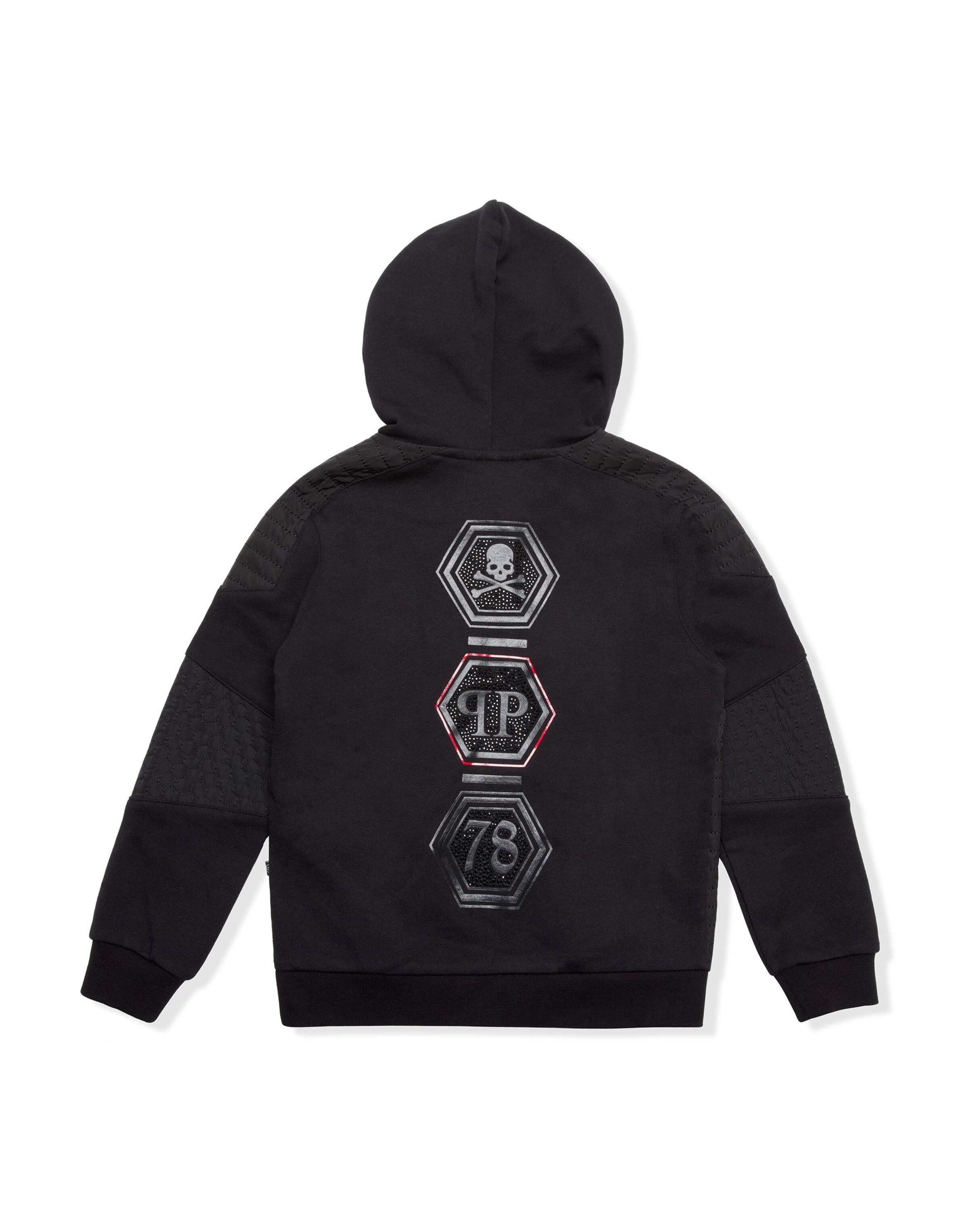 Philipp Plein - Sudadera con cremallera 'Underwater' en negro