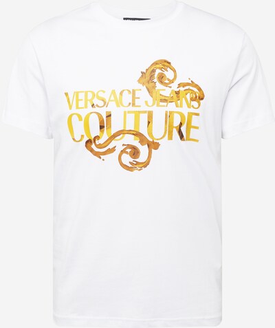 Versace Jeans Couture Тениска '76UP600' в кафяво / горчица / златистожълто / бяло, Преглед на продукта