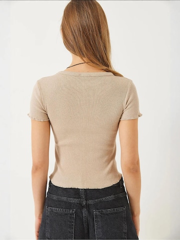 T-shirt Bianco Lucci en beige