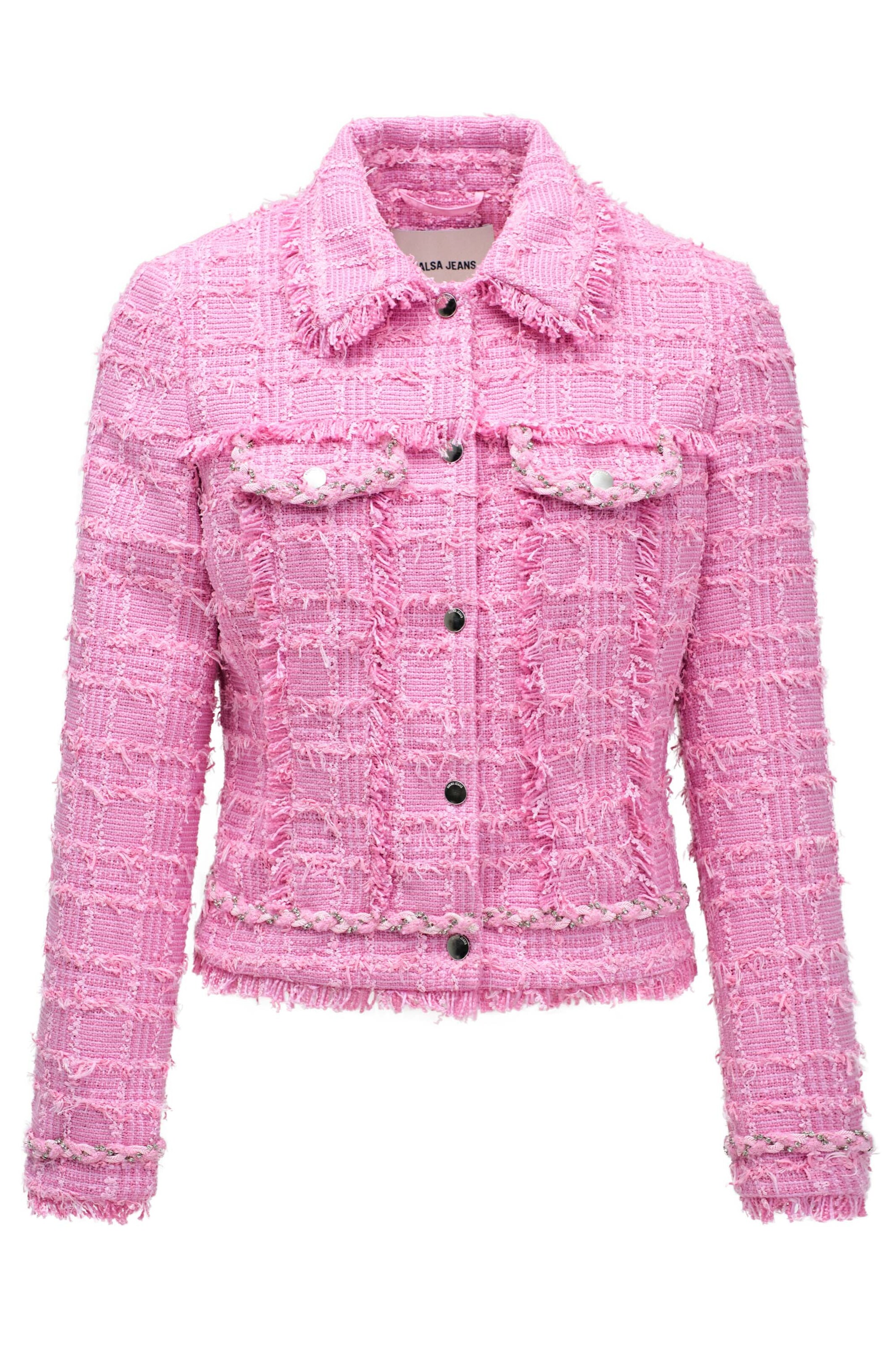 Salsa Jeans Summer Coat in Pink: front