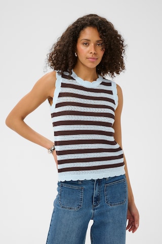 Kaffe - Top 'KAHillay' em azul: frente