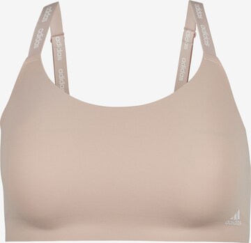 Soutien-gorge de sport ' SCOOP LOUNGE BRA ' ADIDAS SPORTSWEAR en rose : devant