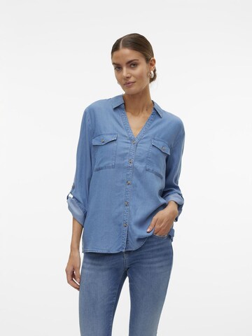 Chemisier 'VMBree' VERO MODA en bleu : devant