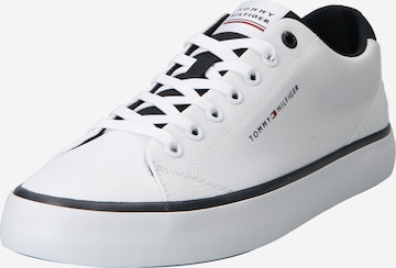 Sneaker low de la TOMMY HILFIGER pe alb: față