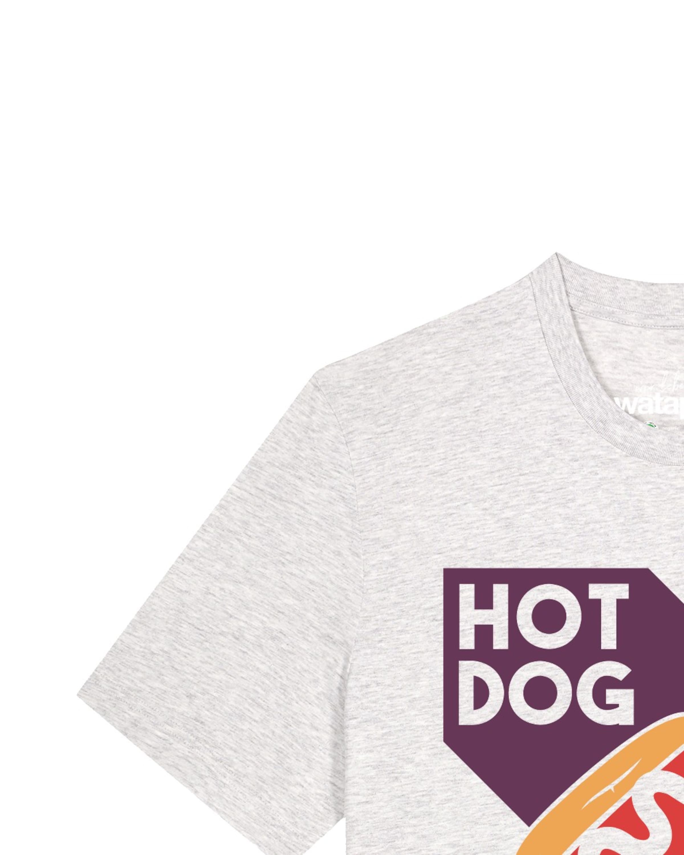T-Shirt 'Hot Dog' Watapparel en blanc