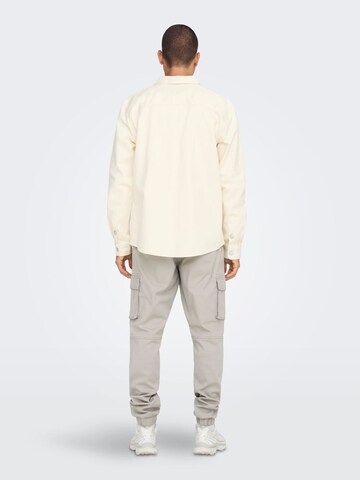 Only & Sons Regular fit Overhemd 'Tron' in Wit
