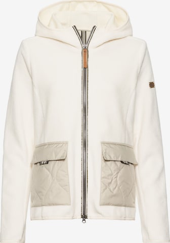 CAMEL ACTIVE Fleece Jacket in White: front