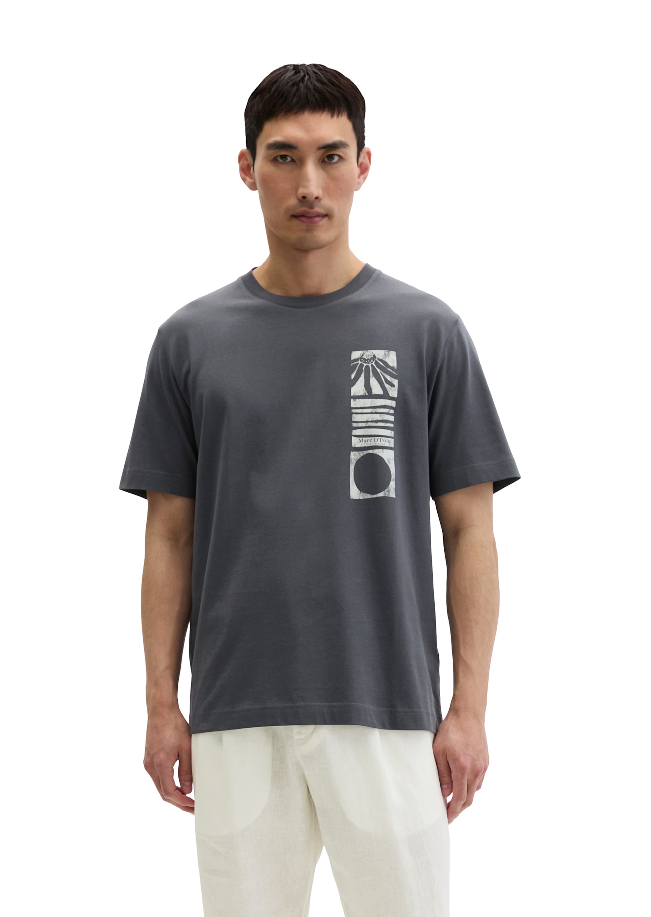 Marc O'Polo Shirt in Grey: front
