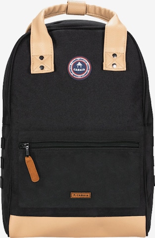 Cabaia Backpack 'Old School' in Black: front