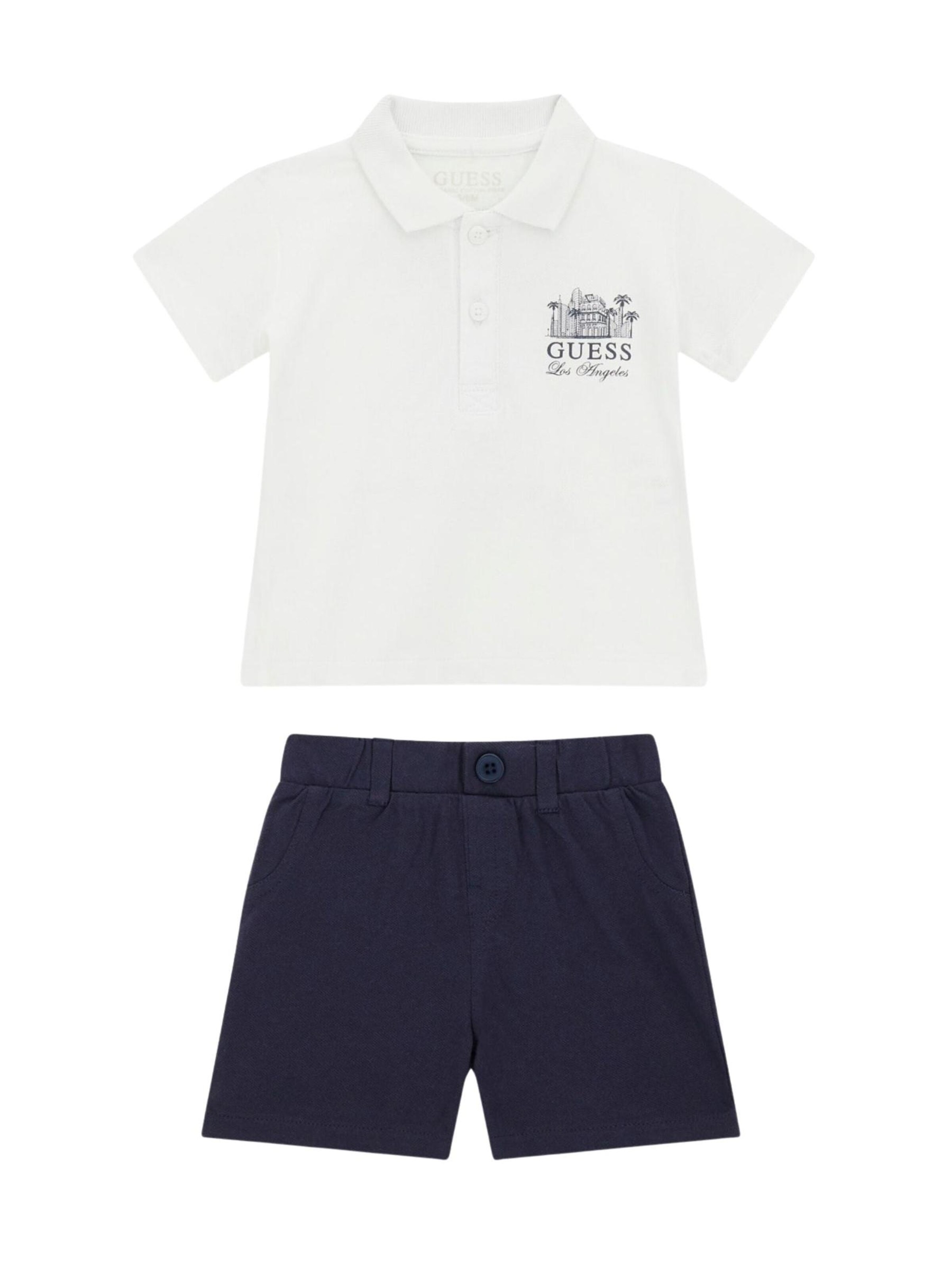 GUESS KIDS Regular Suit in White: front