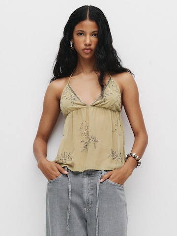 Pull&BearTop - zelena boja: prednji dio