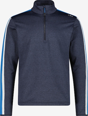 CMP Athletic Fleece Jacket in Blue: front