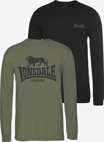 LONSDALE Shirt in Grün: predná strana