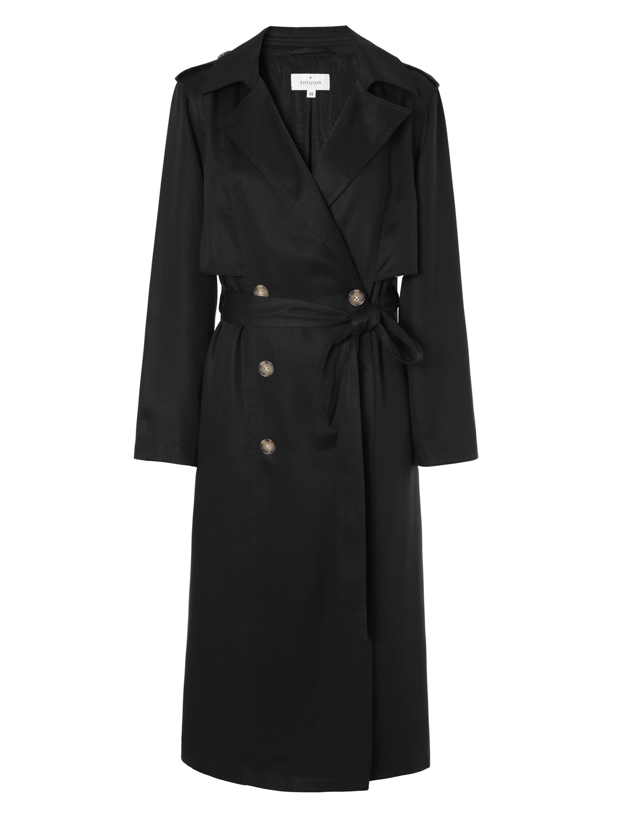 TATUUM Starpsezonu mētelis 'Natis', krāsa - melns, Preces skats