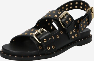 Sofie Schnoor - Sandalias en negro: frente