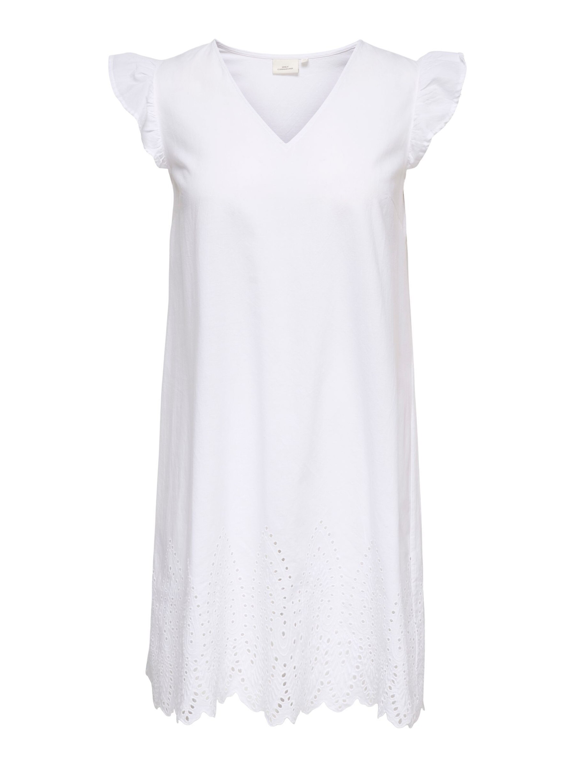 ONLY Carmakoma - Vestido de verano 'CARTulum' en blanco: frente