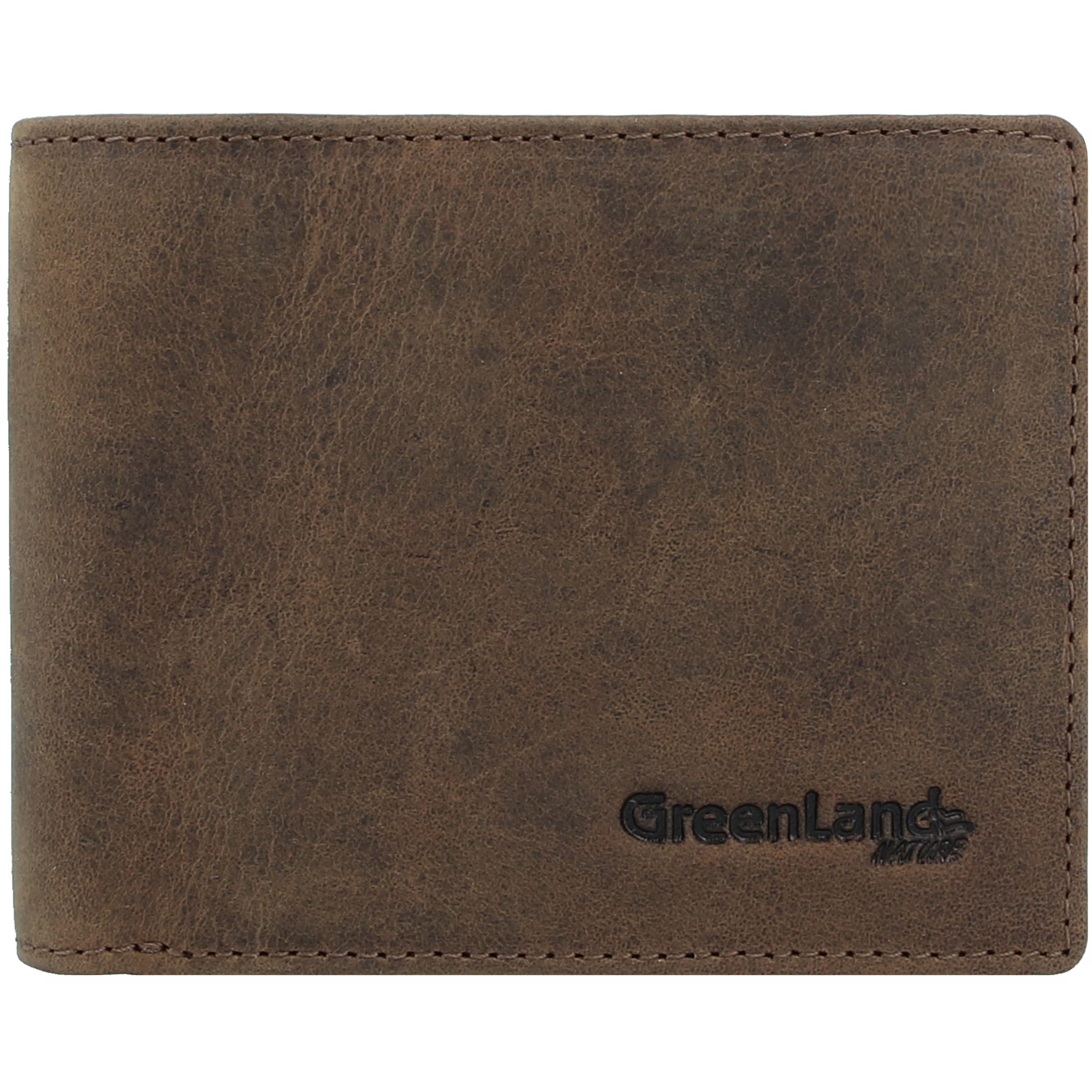 Greenland Nature Wallet in Brown: front