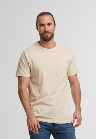 INDICODE JEANS Póló 'Andorra' - bézs: elől