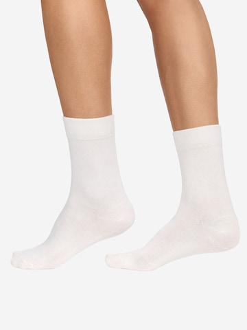 Nur Die - Calcetines ' Classic Komfortbund ' en blanco