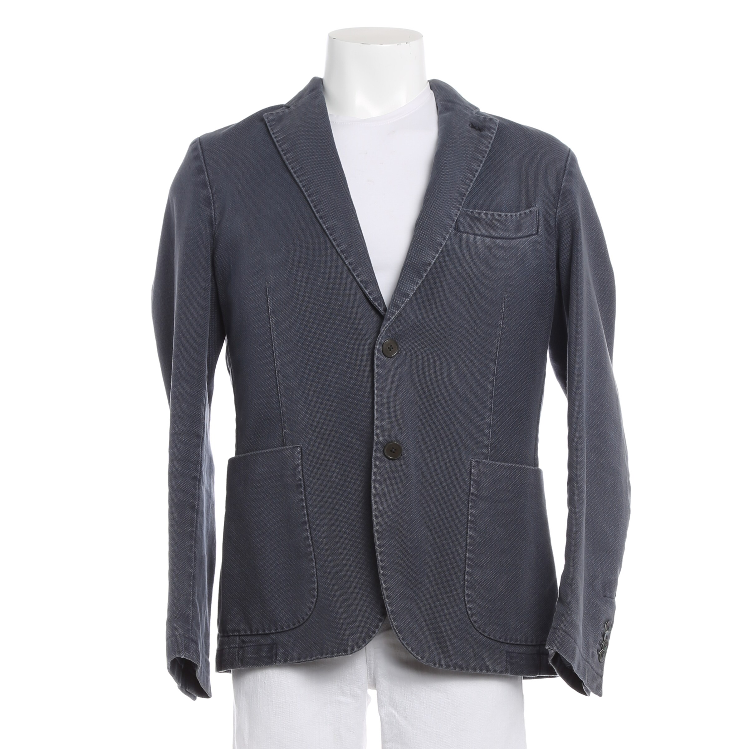 Marc O'Polo Sakko M-L in Blau: Vorderseite