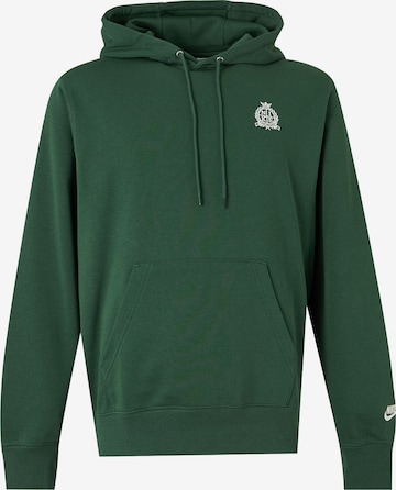 Sweat-shirt 'Club' Nike Sportswear en vert : devant