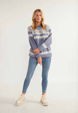 usha BLUE LABEL - Pullover 'Lynnea' em azul