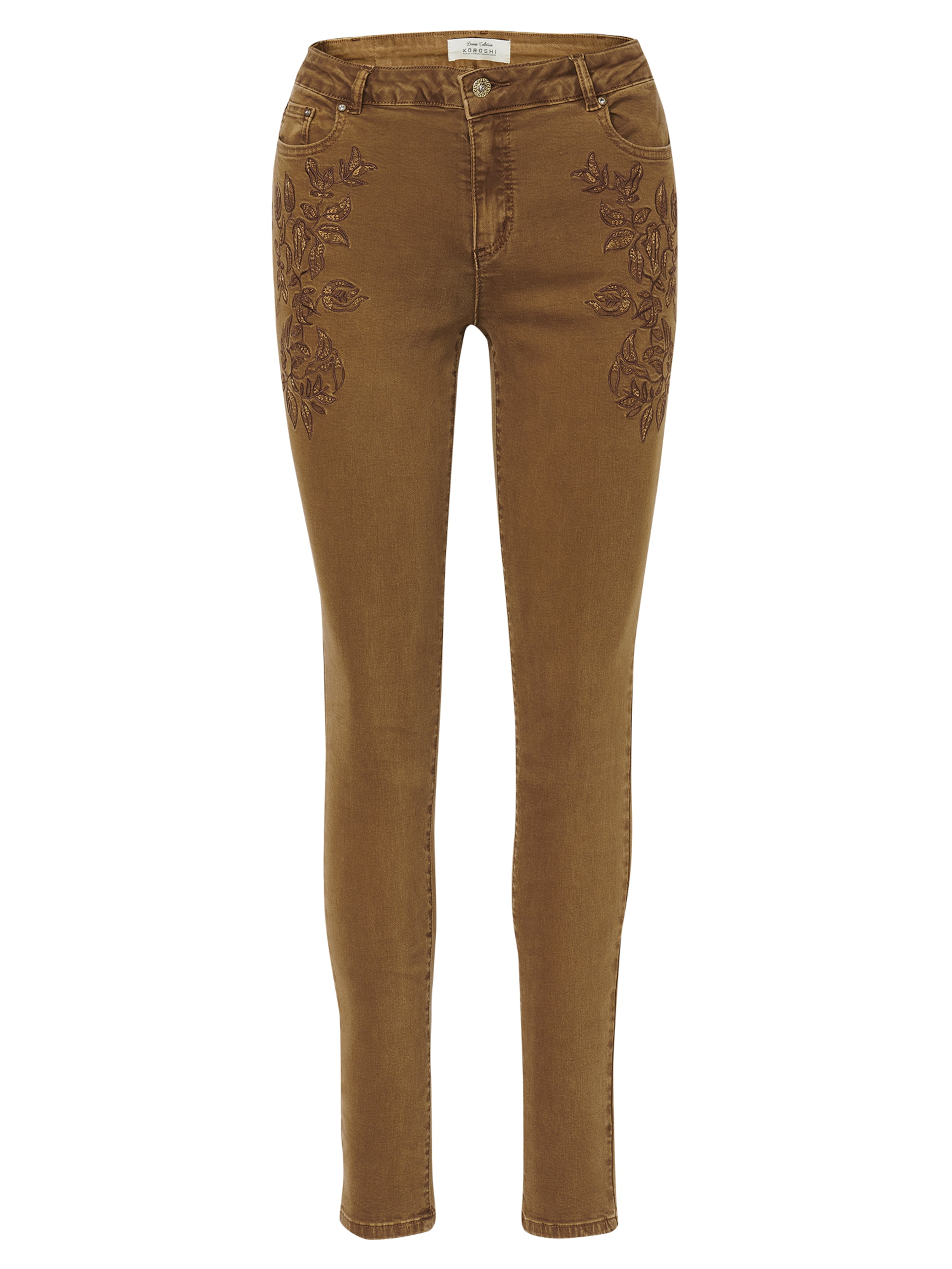 KOROSHI Slim fit Jeans in Beige: front