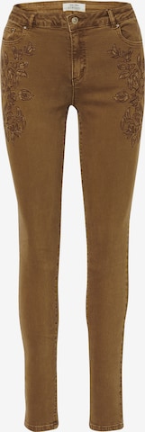 KOROSHISlimfit Traperice - bež boja: prednji dio