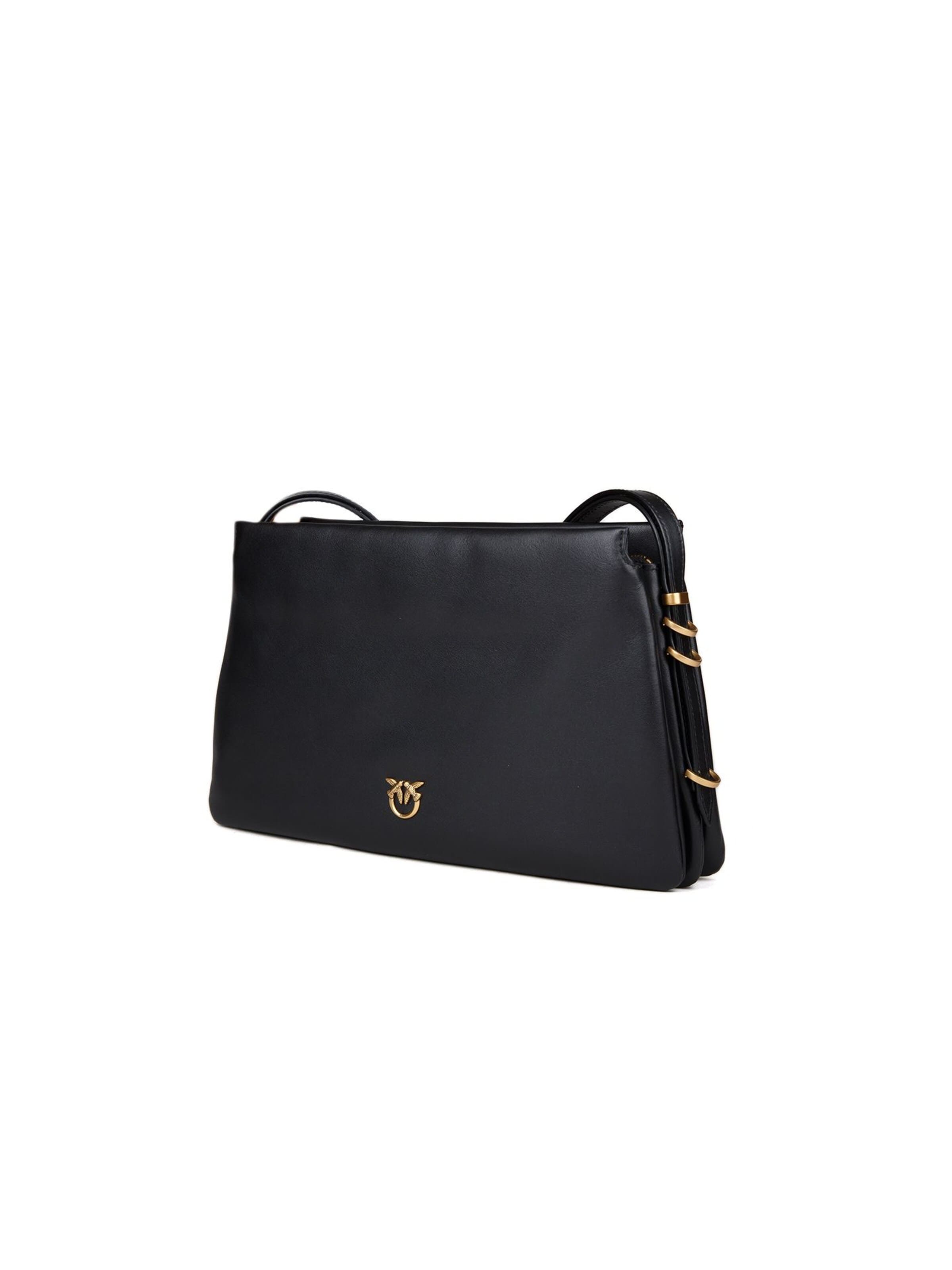 PINKO - Bolso de hombro 'Triplet Vitello Morbido' en negro