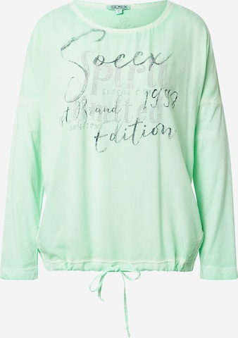 Soccx Shirt in Groen: voorkant