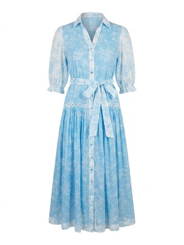 Miss June Dress 'Robe Longue Natalia' in Blue: front