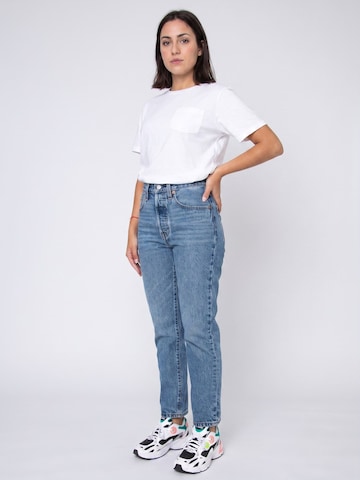 LEVI'S ® Luźne Jeansy '501 Crop Z0625 Medium Indigo Worn In' w kolorze niebieski
