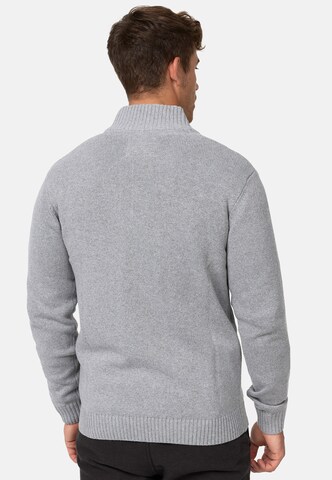 INDICODE JEANS Knit Cardigan ' Lut' in Grey