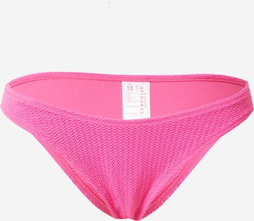 Seafolly Dół bikini w kolorze różowy: przód