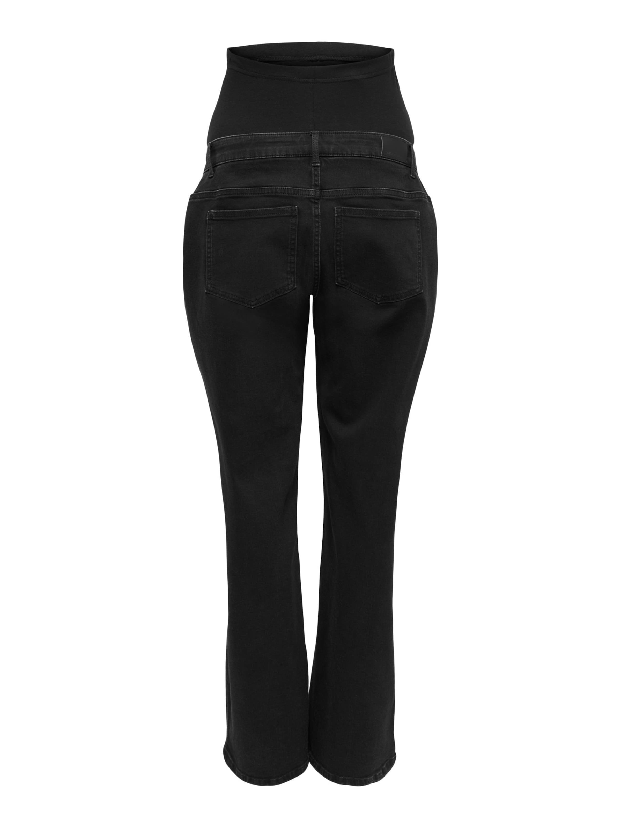 Only Maternity Loosefit Jeans 'OLMMadison' in Schwarz