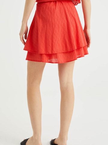 WE Fashion Skirt in Red