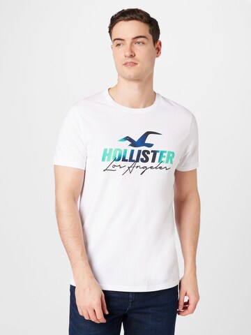 balts HOLLISTER T-Krekls: no priekšpuses